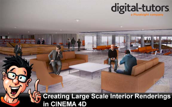 دانلود فیلم آموزشی Creating Large Scale Interior Renderings in CINEMA 4D