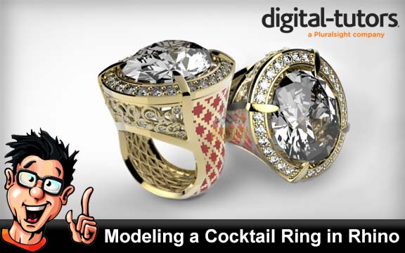 دانلود فیلم آموزشی Modeling a Cocktail Ring in Rhino