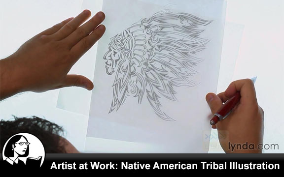 دانلود فیلم آموزشی Artist at Work – Native American Tribal Illustration