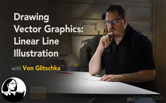 دانلود فیلم آموزشی Drawing Vector Graphics – Linear Line Illustration