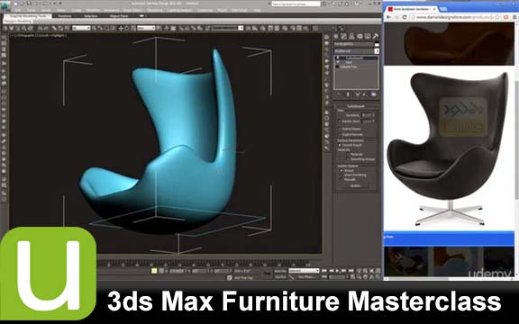 دانلود فیلم آموزشی 3ds Max Furniture Masterclass