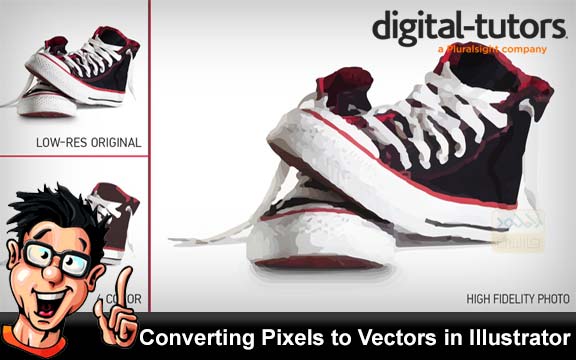دانلود فیلم آموزشی Converting Pixels to Vectors in Illustrator