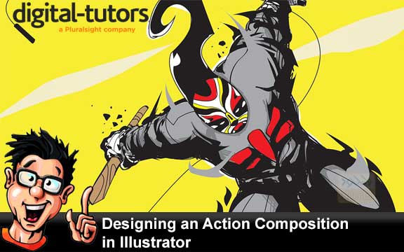 دانلود فیلم آموزشی Designing an Action Composition in Illustrator