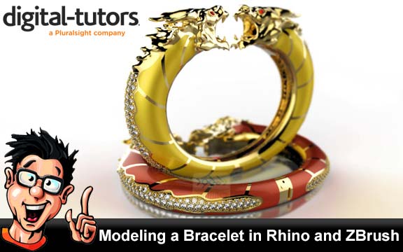 دانلود فیلم آموزشی Modeling a Bracelet in Rhino and ZBrush