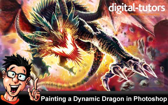 دانلود فیلم آموزشی Painting a Dynamic Dragon in Photoshop