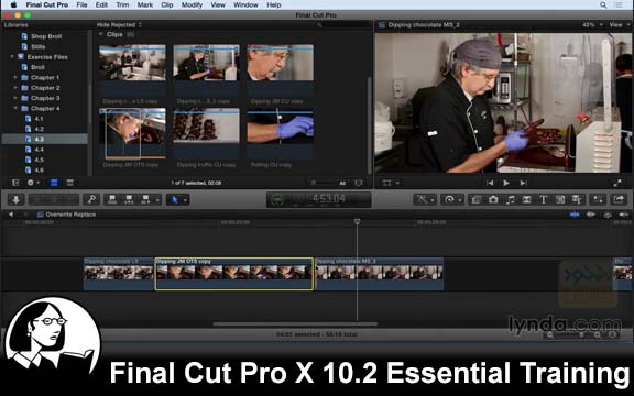 دانلود فیلم آموزشی Final Cut Pro X 10.2 Essential Training