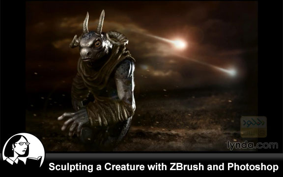دانلود فیلم آموزشی Sculpting a Creature with ZBrush and Photoshop