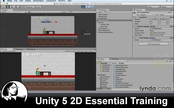 دانلود فیلم آموزشی Unity 5 2D Essential Training