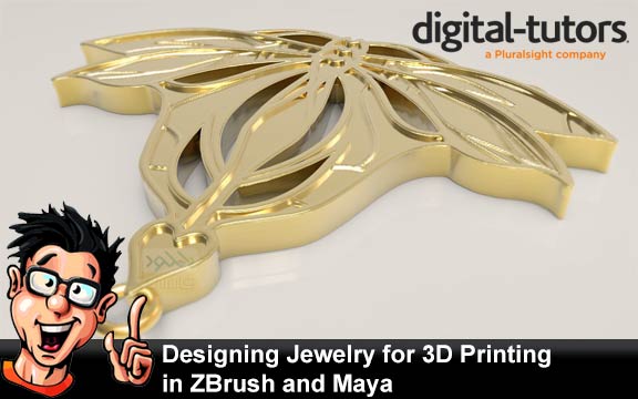 دانلود فیلم آموزشی Designing Jewelry for 3D Printing in ZBrush and Maya