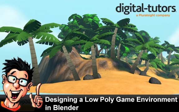 دانلود فیلم آموزشی Designing a Low Poly Game Environment in Blender