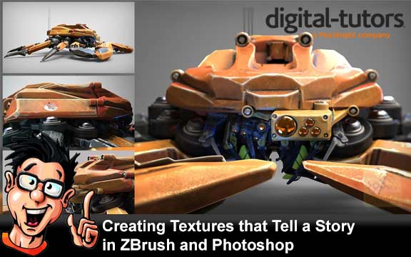 دانلود فیلم آموزشی Creating Textures that Tell a Story in ZBrush and Photoshop