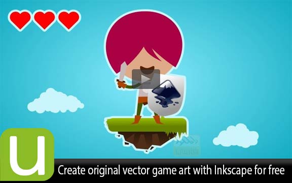 دانلود فیلم آموزشی Create original vector game art with Inkscape for free