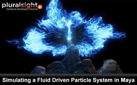 دانلود فیلم آموزشی Simulating a Fluid Driven Particle System in Maya
