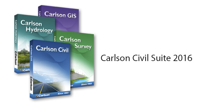 دانلود نرم افزار Carlson Civil Suite 2016 طراحی جاده