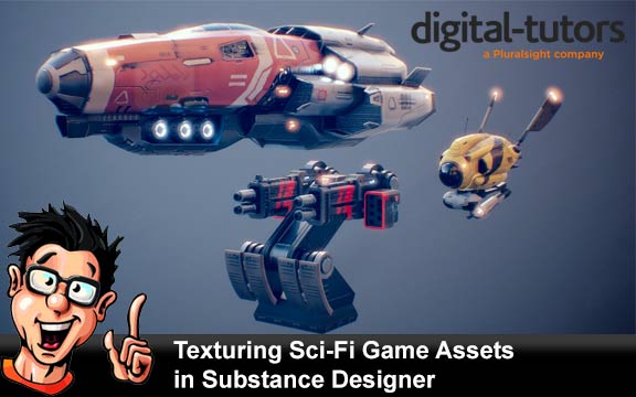دانلود فیلم آموزشی Texturing Sci-Fi Game Assets in Substance Designer
