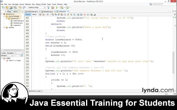 دانلود فیلم آموزشی Java Essential Training for Students