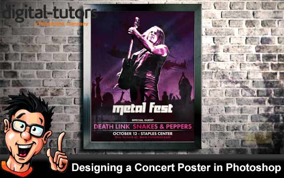 دانلود فیلم آموزشی Designing a Concert Poster in Photoshop
