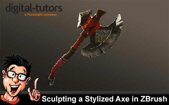 دانلود فیلم آموزشی Sculpting a Stylized Axe in ZBrush
