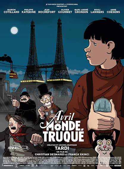 دانلود انیمیشن Avril Et Le Monde Truque 2015