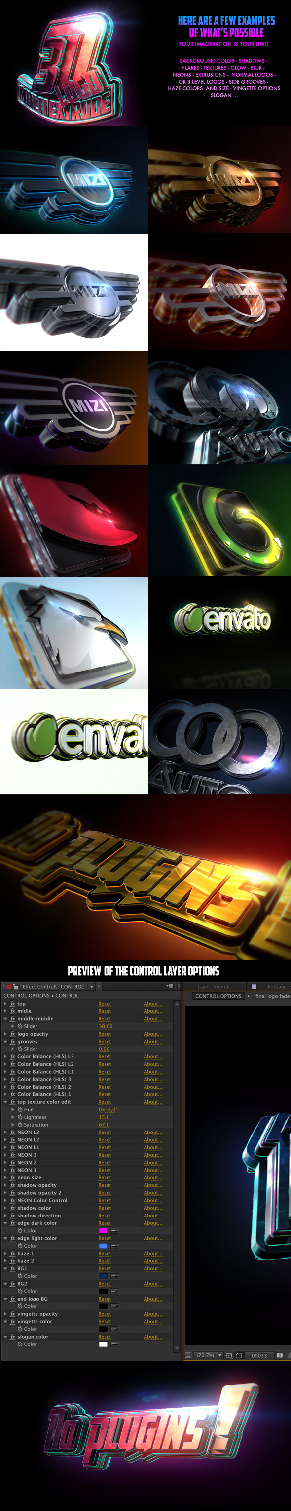 Videohive 3D Logo Multi Extrude