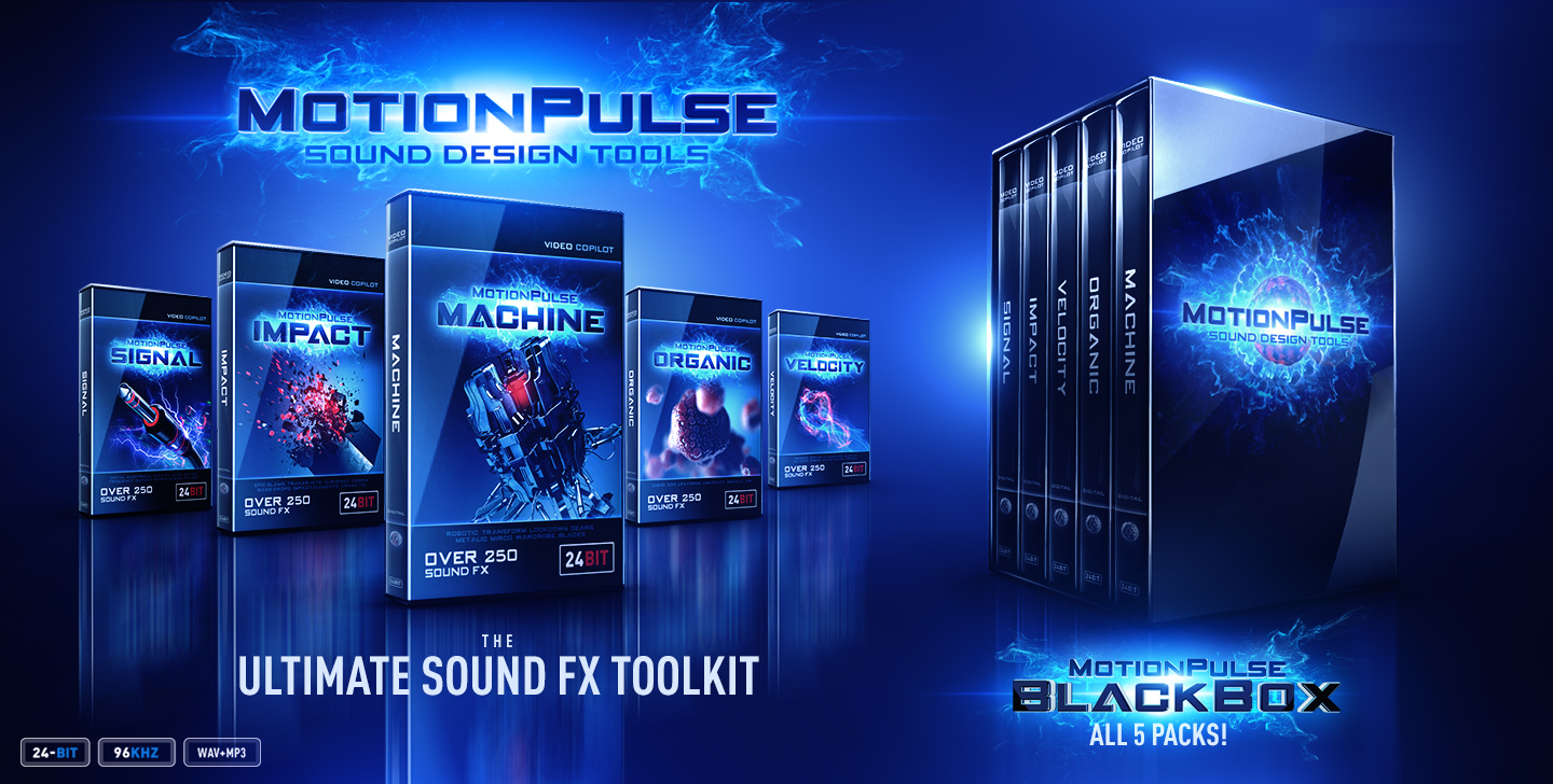 دانلود پکیج افکت های صوتی MotionPulse BlackBox Shockwave Bundle