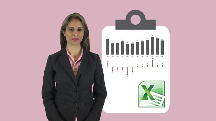 دانلود فیلم آموزشی Excel Charts Visualization Secrets for Impressive Charts