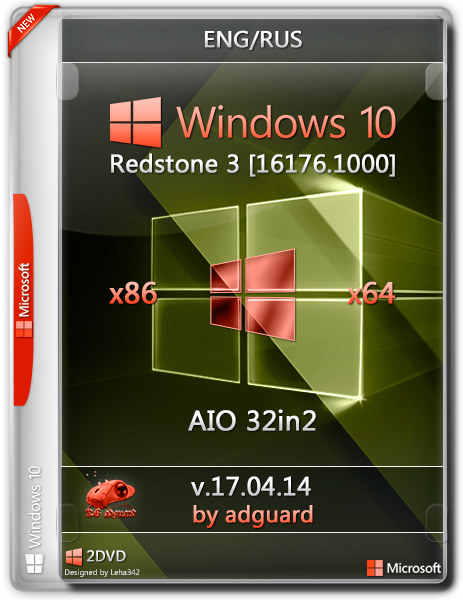 دانلود ویندوز 10 رداستون Windows 10 Redstone 3 [16176.1000] AIO نسخه 32 و 64 بیت