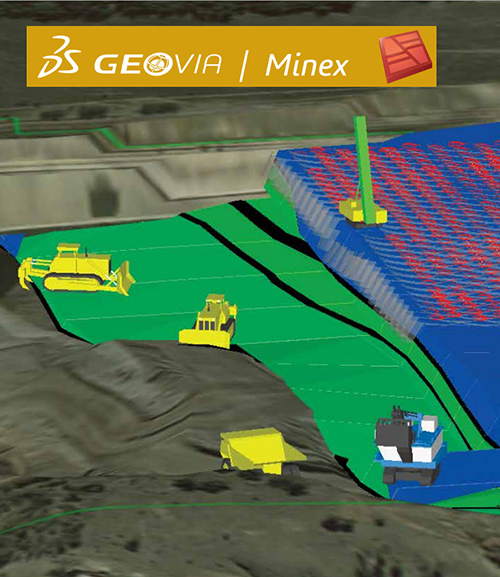 دانلود نرم افزار زمین شناسی و برنامه ریزی معدن Dassault Systemes GEOVIA Minex