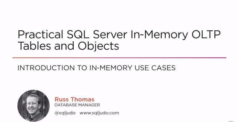 دانلود فیلم آموزشی Practical SQL Server InMemory OLTP Tables and Objects