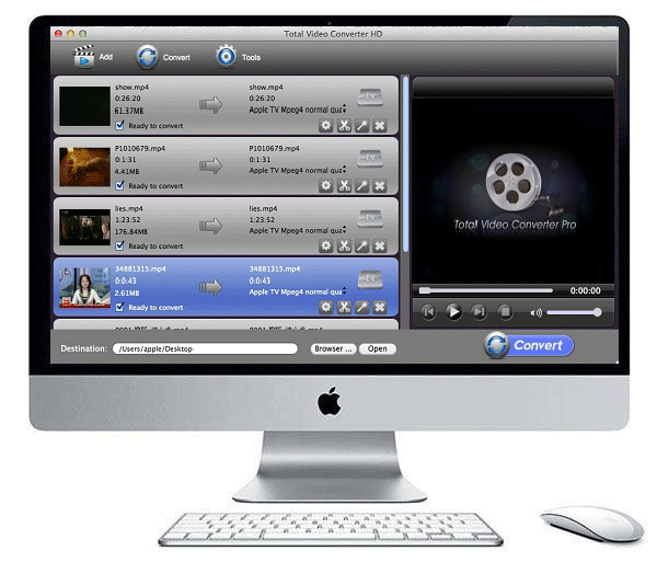 دانلود نرم افزار مبدل فایل های ویدئویی و ویرایش آن ها در مک Total Video Converter Pro