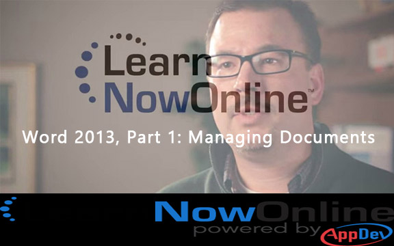 دانلود فیلم آموزشی LearnNowOnline Word 2013 Part 1 Managing Documents
