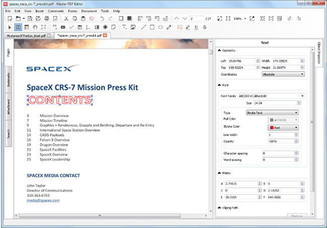 master pdf editor code
