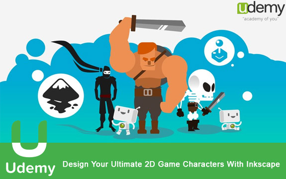 دانلود فیلم آموزشی Design Your Ultimate 2D Game Characters With Inkscape