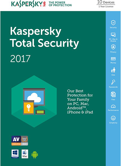 دانلود آنتی ویروس کسپرسکی توتال سکوریتی Kaspersky Total Security 2017