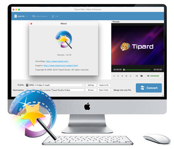 دانلود نرم افزار بهینه سازی و افزایش کیفیت فیلم در مک Tipard Mac Video Enhancer