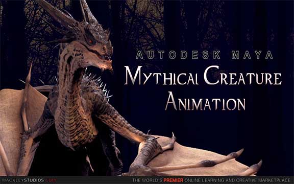 دانلود فیلم آموزشی Autodesk Maya Mythical Creature Animation