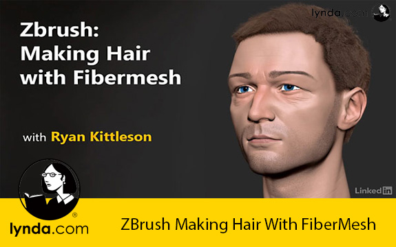 دانلود فیلم آموزشی نرم افزار زدبراش Lynda ZBrush Making Hair With FiberMesh