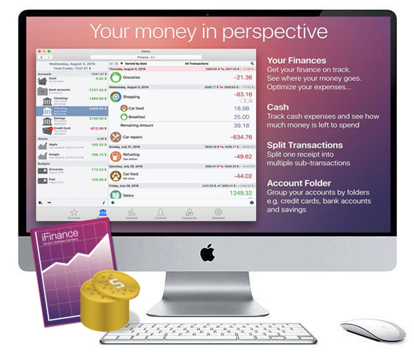دانلود نرم افزار مدیریت امور مالی شخصی و انواع هزینه ها در مک iFinance MacOSX