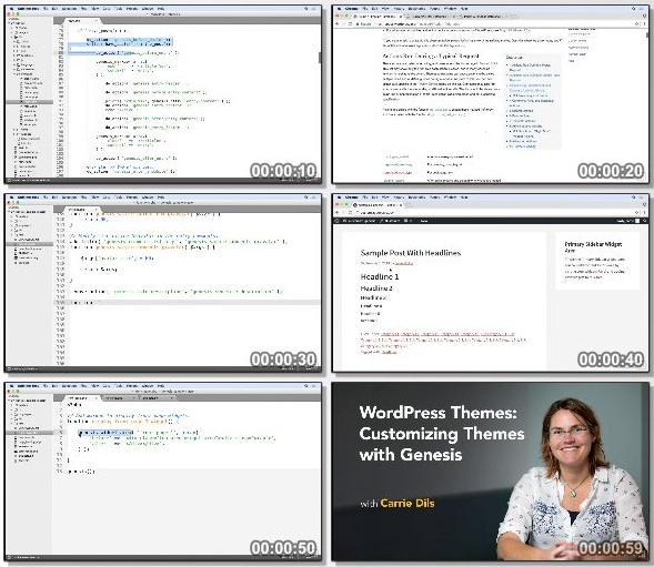 دانلود دوره آموزشی Customizing WordPress Themes with Genesis از Lynda