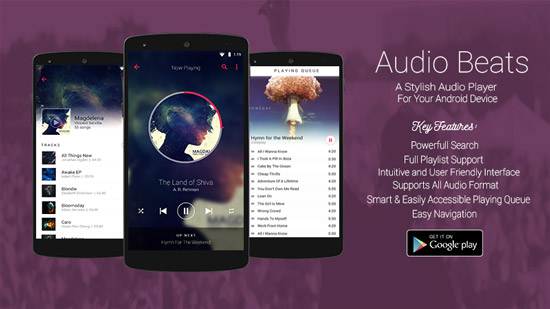 دانلود نرم افزار Audio Beats v2.5 برای اندروید