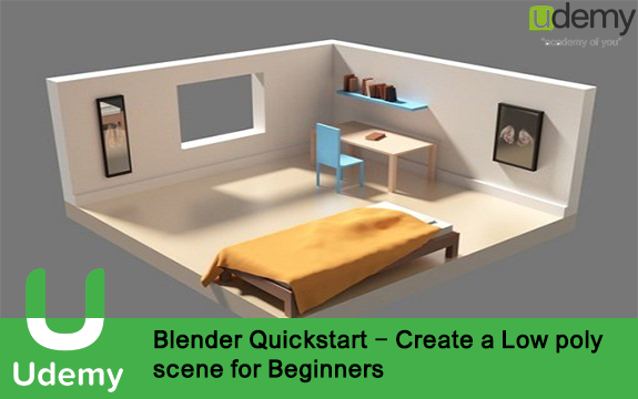 دانلود دوره آموزشی مقدماتی Blender Quickstart – Create a Low poly scene