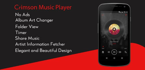 دانلود نرم افزار Crimson Music Player v3.6.2 برای اندروید