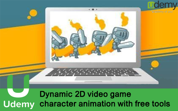 دانلود دوره آموزشی Dynamic 2D video game character animation