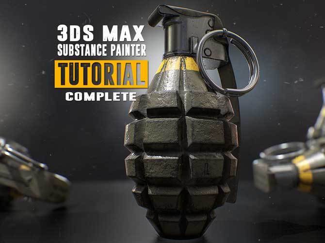 دانلود دوره آموزشی Grenade Tutorial – 3Ds Max & Substance Painter