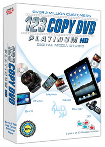 دانلود نرم افزار  تبدیل و کپی 123Copy DVD Gold v11.0.6.10