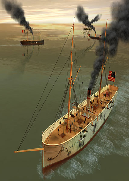 دانلود بازی کامپیوتر Clad in Iron Gulf of Mexico 1864 نسخه UNLEASHED