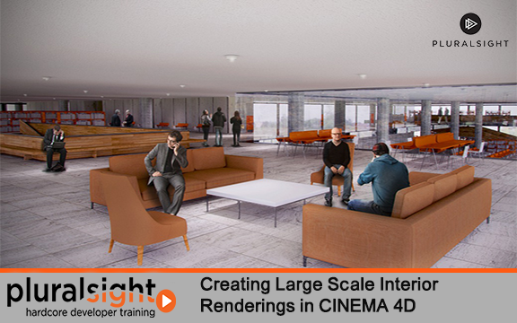 دانلود دوره آموزشی Creating Large Scale Interior Renderings in CINEMA 4D
