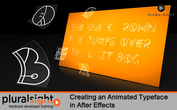 دانلود دوره آموزشی Creating an Animated Typeface in After Effects از Pluralsight