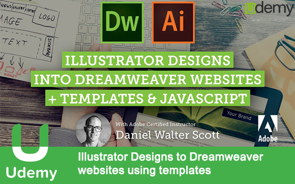 دانلود دوره آموزشی Illustrator Designs to Dreamweaver websites using templates
