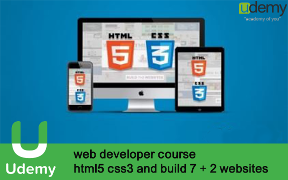 دانلود دوره آموزشی web developer course – html5 css3 and build 7 + 2 websites